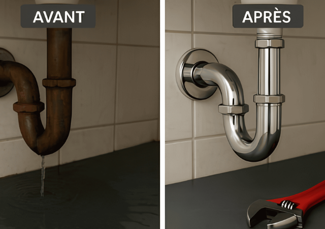 realisation fuite évier dépannage les tuyaux d'alex